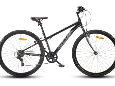 Juniorcykel 26" MTB SORT/RØD/GRÁ
