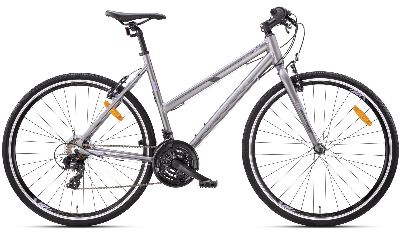 Hybridcykel dame 21-gear fast forgaffel